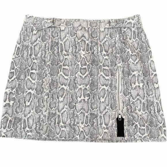Free People Midnight Magic Snakeskin Mini SkirtSize 4 NWOT - Picture 4 of 11